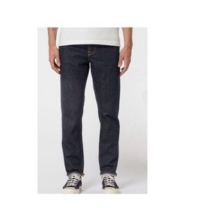 Men's Indigo Straight Jeans. Sz: W32-L34. 109% Cotton.